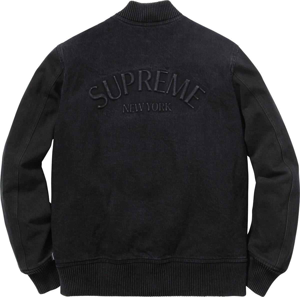 Denim Twill Varsity Jacket view 5